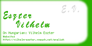 eszter vilhelm business card